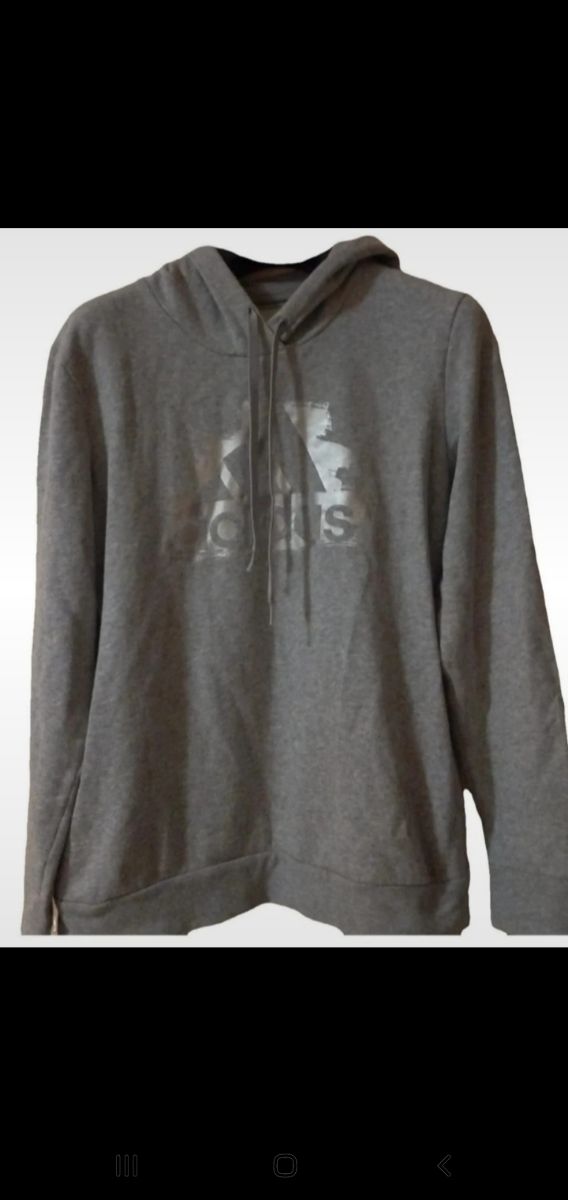 Felpa Adidas Grigia con Cappuccio