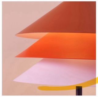 Lampara Tesammans IKEA - Naranja/Rosa