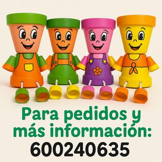 Muñecos de macetas
