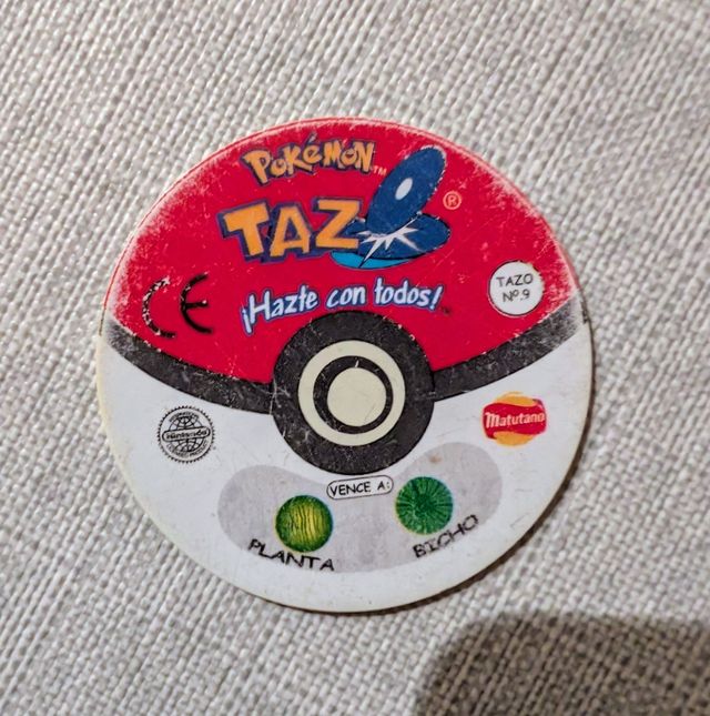 Tazos Pokémon 1 Matutano: Ekans Número 9