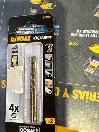 Broca Dewalt de COBALTO extreme ø3mm
