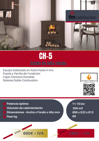 Estufas de Leña - Marca FM Calefacción!