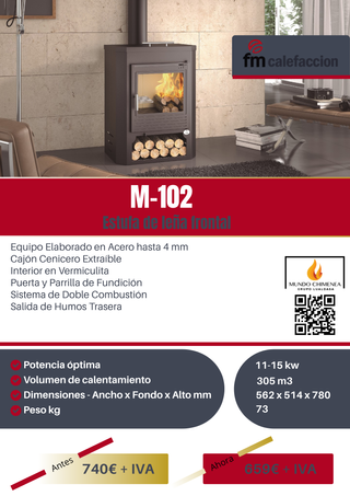 Estufas de Leña - Marca FM Calefacción!