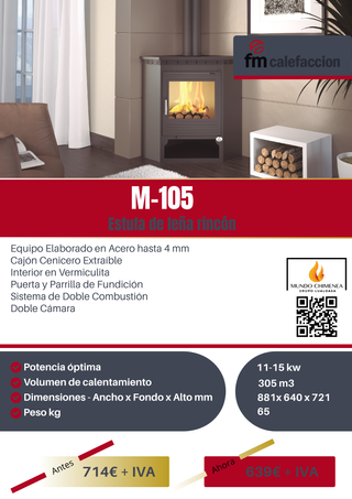 Estufas de Leña - Marca FM Calefacción!