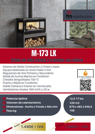 Estufas de Leña - Marca FM Calefacción!