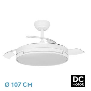 Ventilador techo blanco 107cm - DC Motor