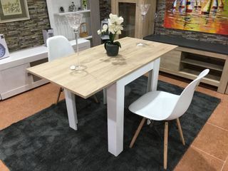  Mesa de comedor extensible + 4 sillas