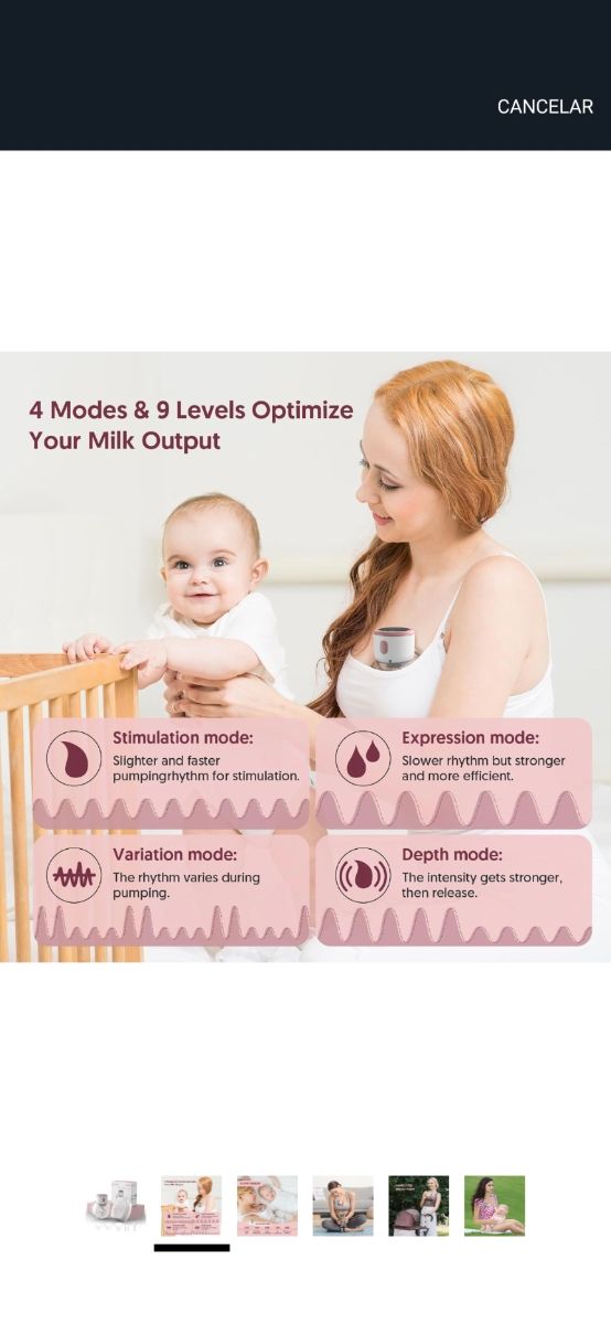 Sacaleches/extractor de leche portátil manoslibres