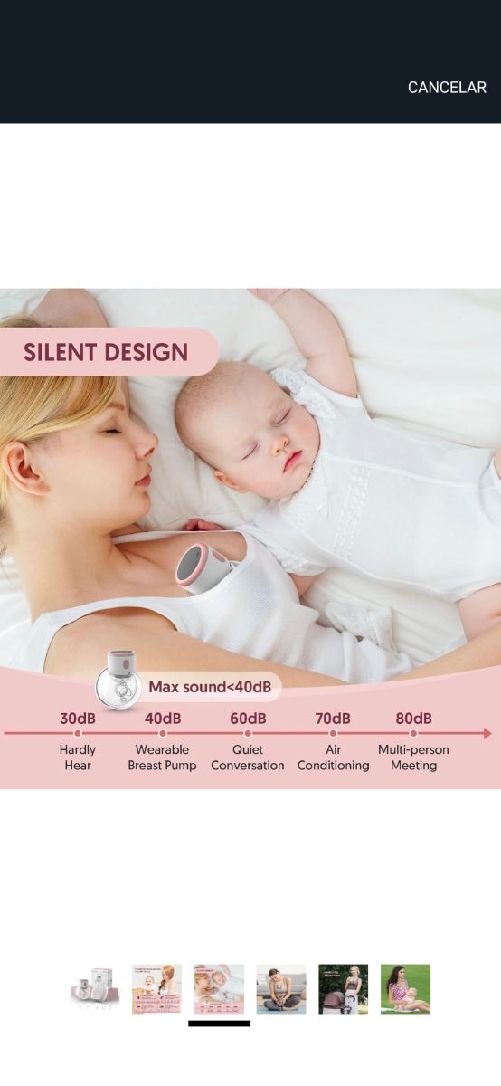 Sacaleches/extractor de leche portátil manoslibres