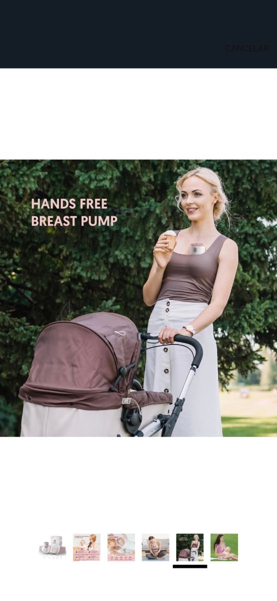 Sacaleches/extractor de leche portátil manoslibres