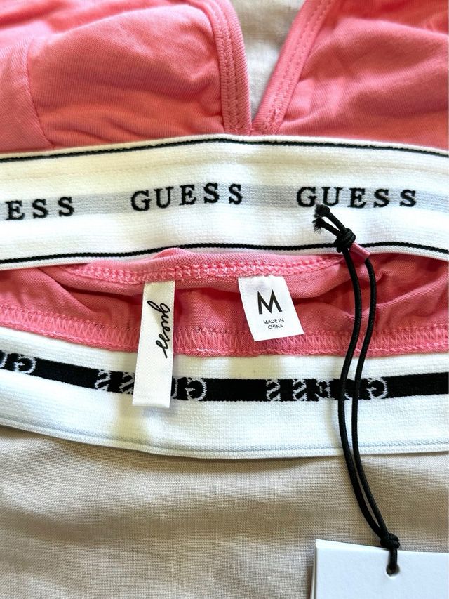 Reggiseno rosa Guess Carrie bralette