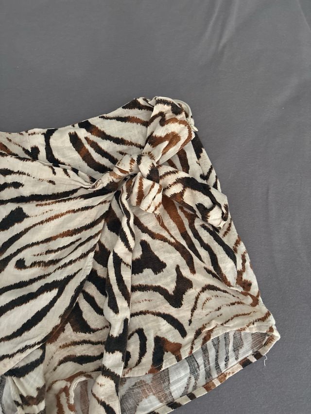 Shorts Falda Zebra