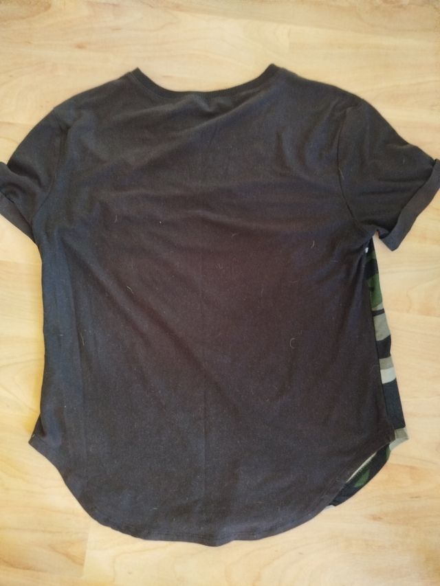 Camiseta militar c/manga corta