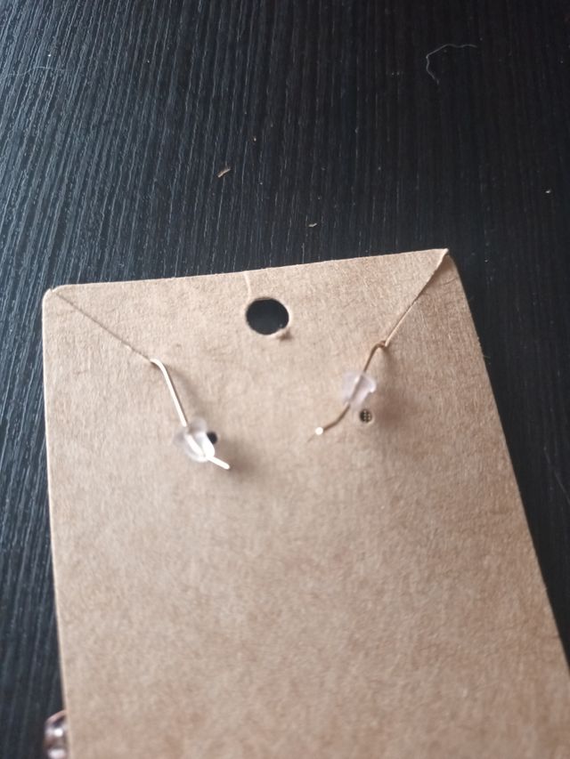 Pendientes guitarra - beige, marrón