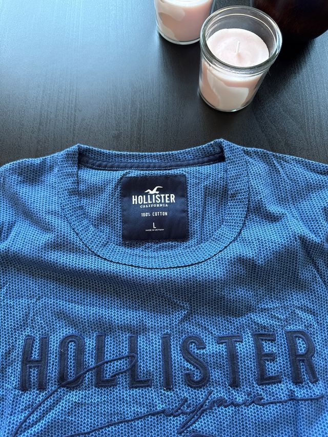 Camiseta Hollister L azul