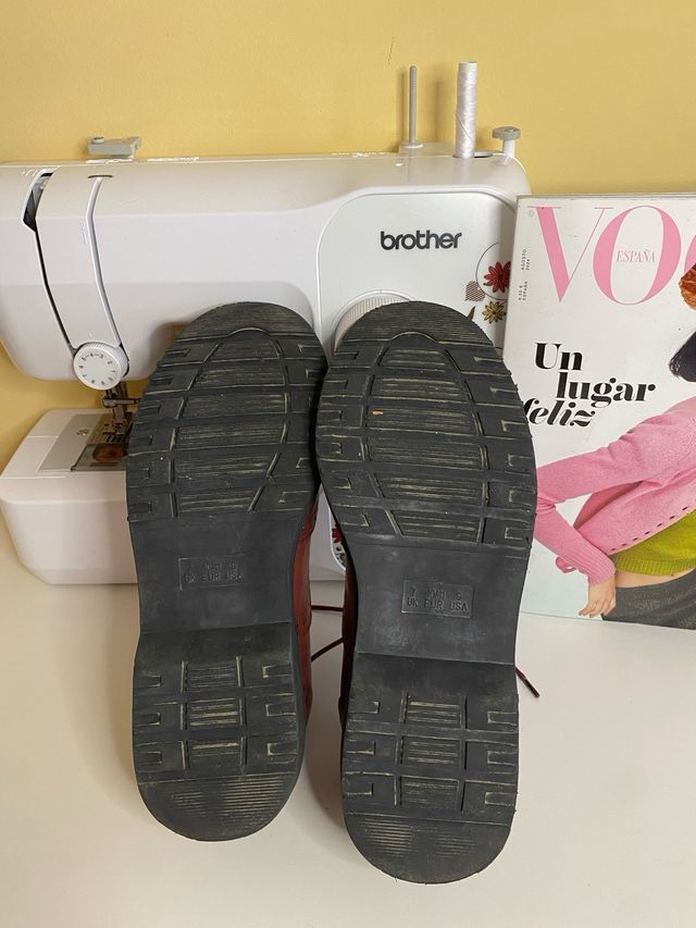 Zapatos Oxford Rojo Burdeos