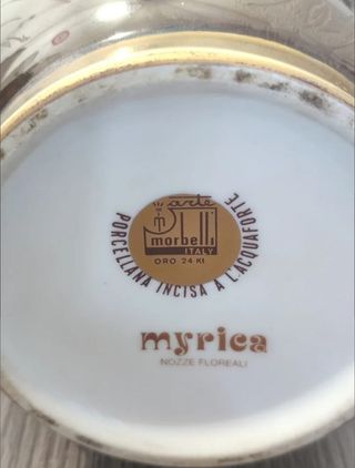 Jarrón porcelana "Morbelli" Italy