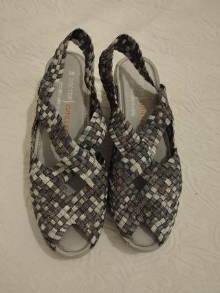 Sandalias Doctor Cutillas-Plata-Nº38