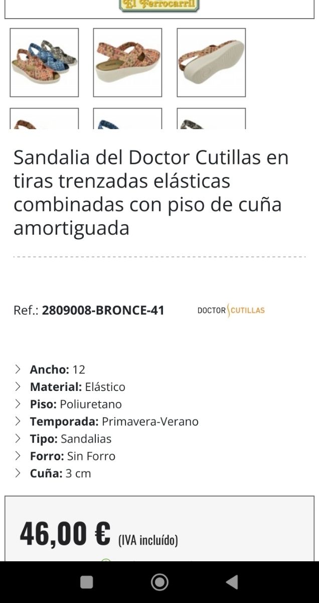 Sandalias Doctor Cutillas-Plata-Nº38