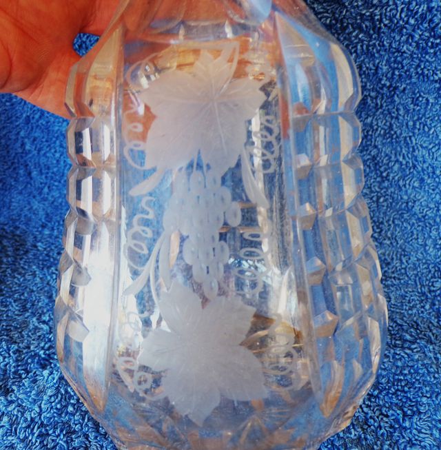 Decantador cristal siglo XIX