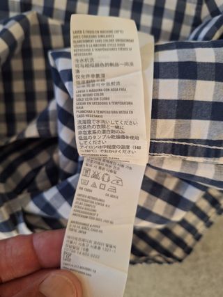 Camisa Hollister cuadros vintage M manga larga 