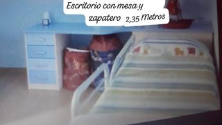 Dormitorio: escritorio + armario+cama+zapatero 