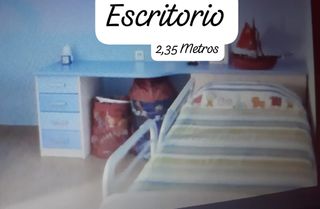 Dormitorio: escritorio + armario+cama+zapatero 