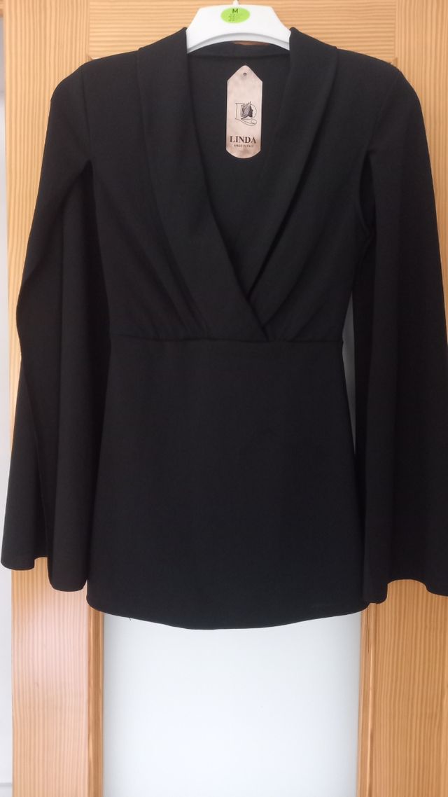 Vestido negro Linda - Talla M/S estrenar