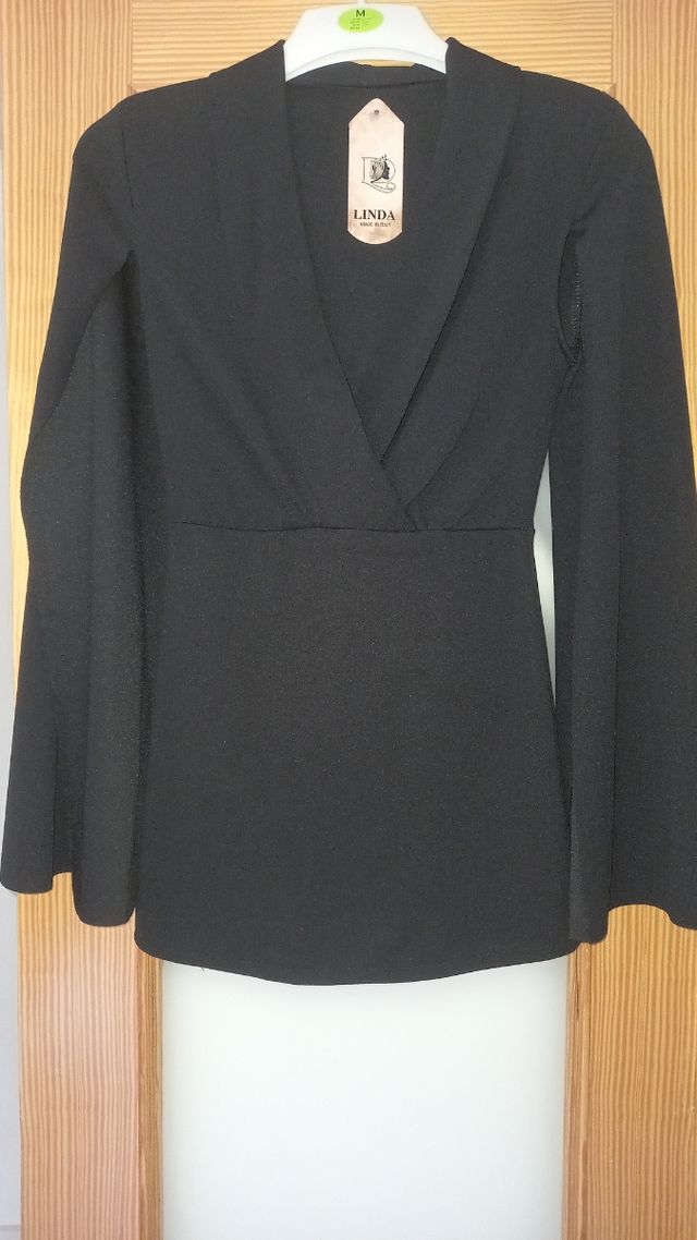 Vestido negro Linda - Talla M/S estrenar