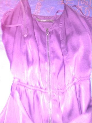 Mono satén morado - Fiesta