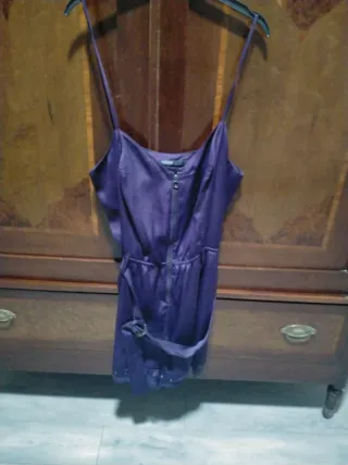 Mono satén morado - Fiesta