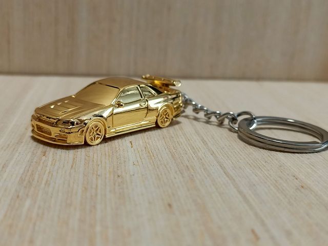 Portachiavi Nissan Skyline R34 dorata