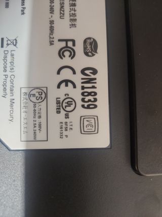 Proyector Optoma DLP Negro + proyector led