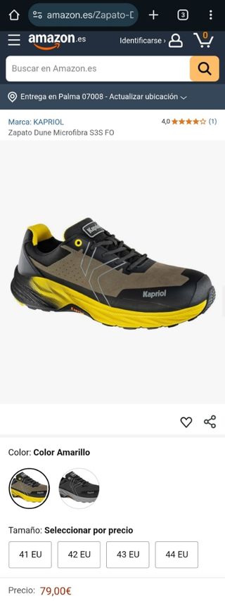Zapatos seguridad Kapriol Dune Nuevos