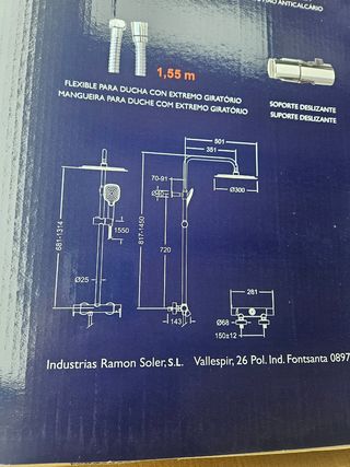 Columna Ducha Ramón Soler Stockholm