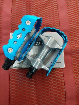 JUEGO DE PEDALES BICICLETA AZUL 