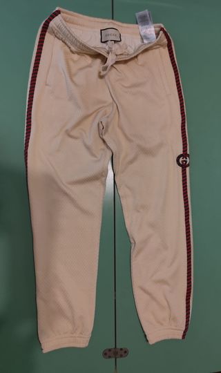 Gucci completo sportivo beige/rosso tg M