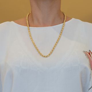 Cadena cordón oro 18k 750 60cm