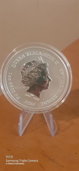 Monedas Plata Pantera Rosa & Reina Isabel II