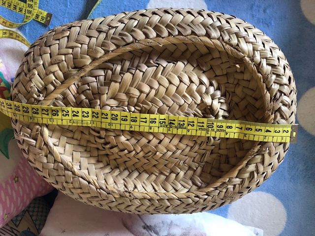 Cesta mimbre infantil con estrella