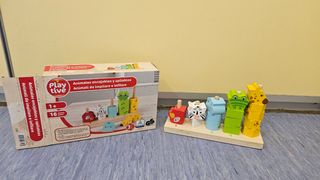 Juego apilable animales madera
