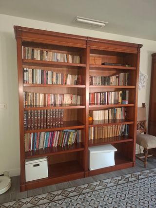 Librería madera maciza - 2 módulos
