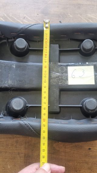 Asiento trasero moto cuero negro