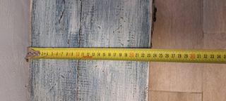 Baúl madera vintage azul