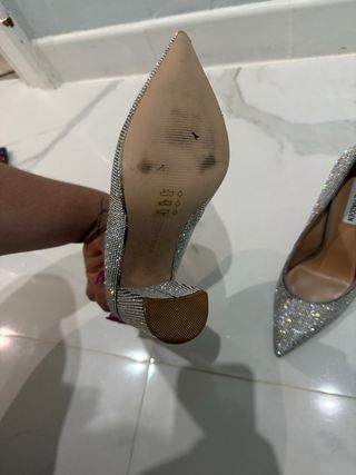 Tacones Steve Madden Plateados