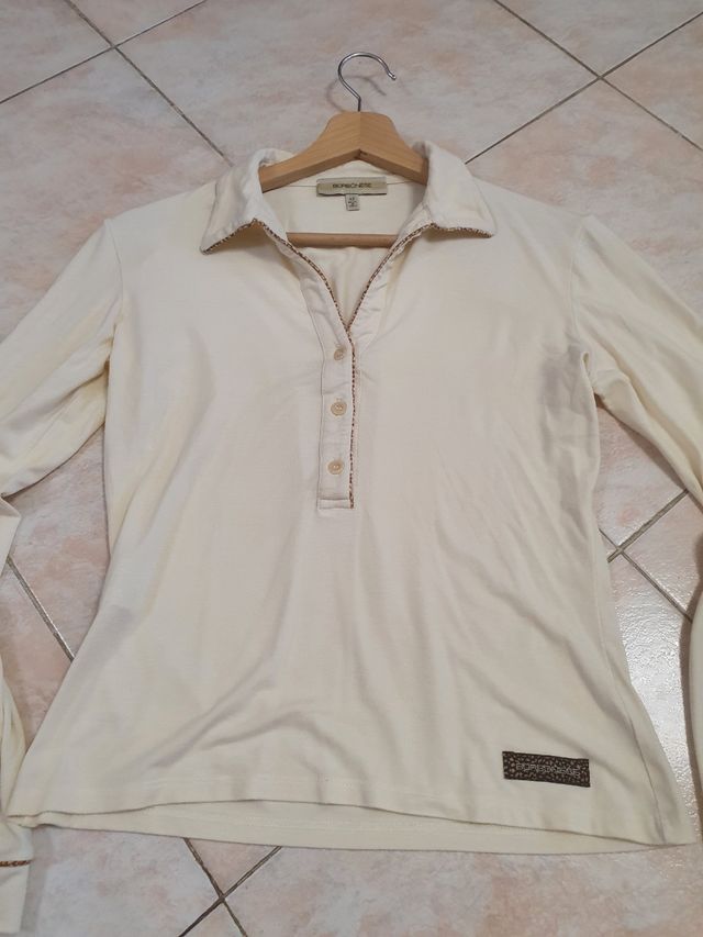 Borbonese Maglia polo beige panna