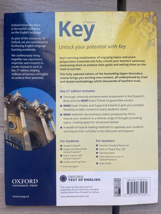 Key to Bachillerato 1. Student's Book. 2 Edition