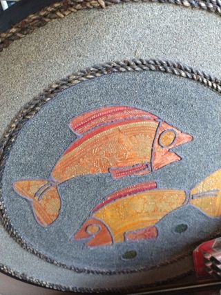 Centrotavola vetro & decoro pesce