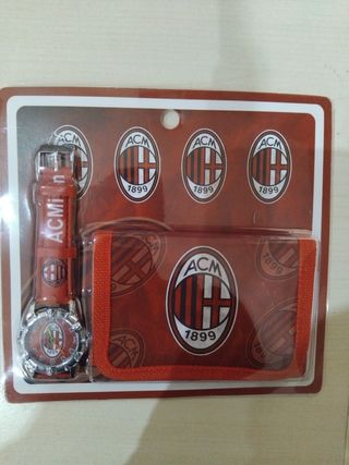 Set AC Milan: orologio e portafoglio