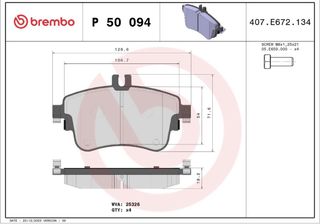 Pastiglie freno Brembo P 50 094